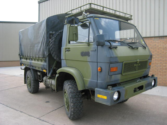 MAN 8.136 4x4 Drop side cargo truck - 11665 - Govsales of mod surplus ex army trucks, ex army land rovers and other military vehicles for sale
